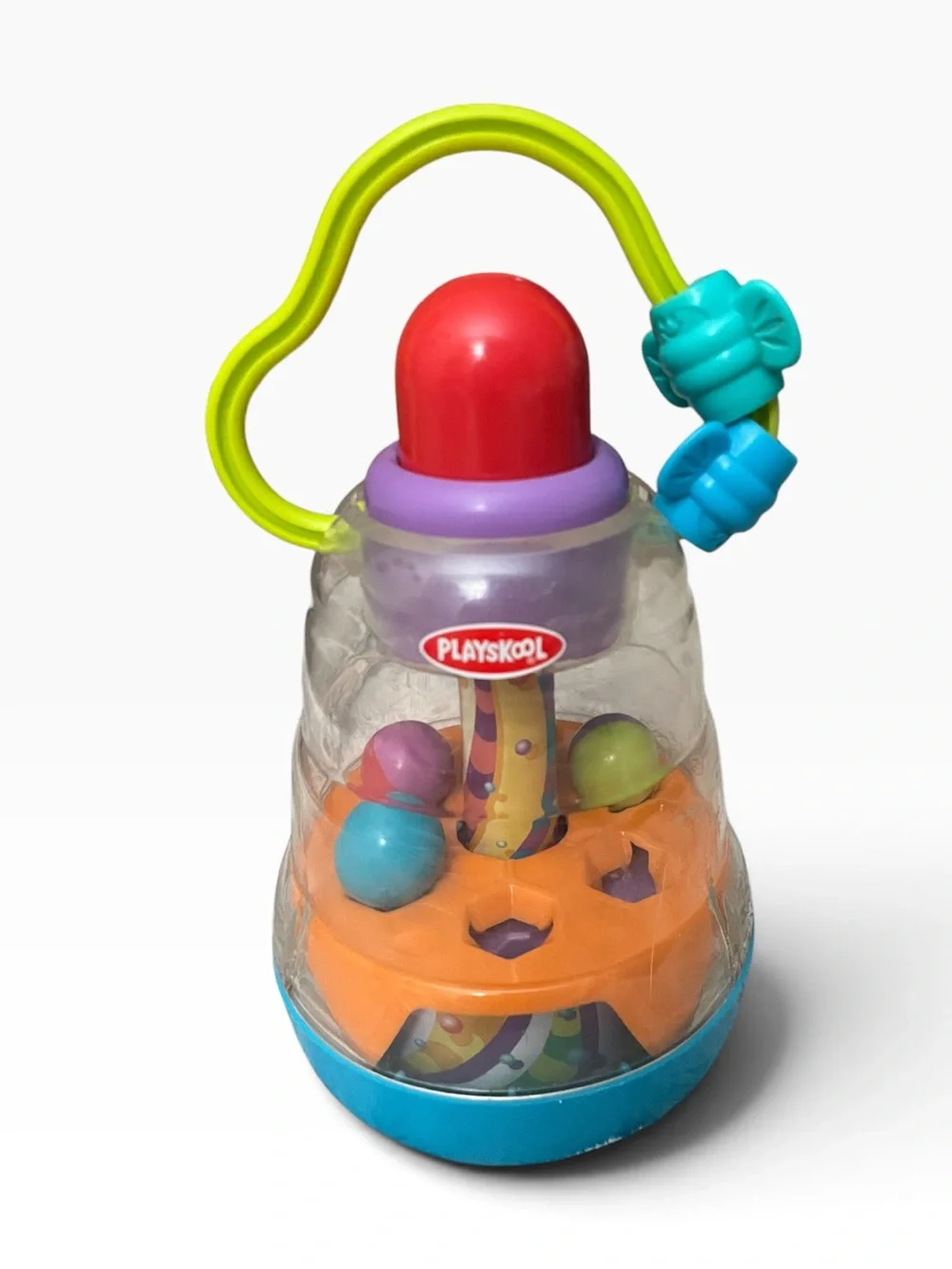 Vintage 1999 Playskool Busy Basics Tumble Top 5605 Spinner Baby Toy Hasbro